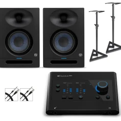 PreSonus Quantum ES2 Audio Interface with Eris 2nd Gen Studio Monitor Pair (Cables & Stands Included) STUDIO5