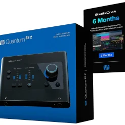 PreSonus Quantum ES2 Audio Interface with Adam Audio T Series Studio Monitor Pair (Cables & Stands Included) T5