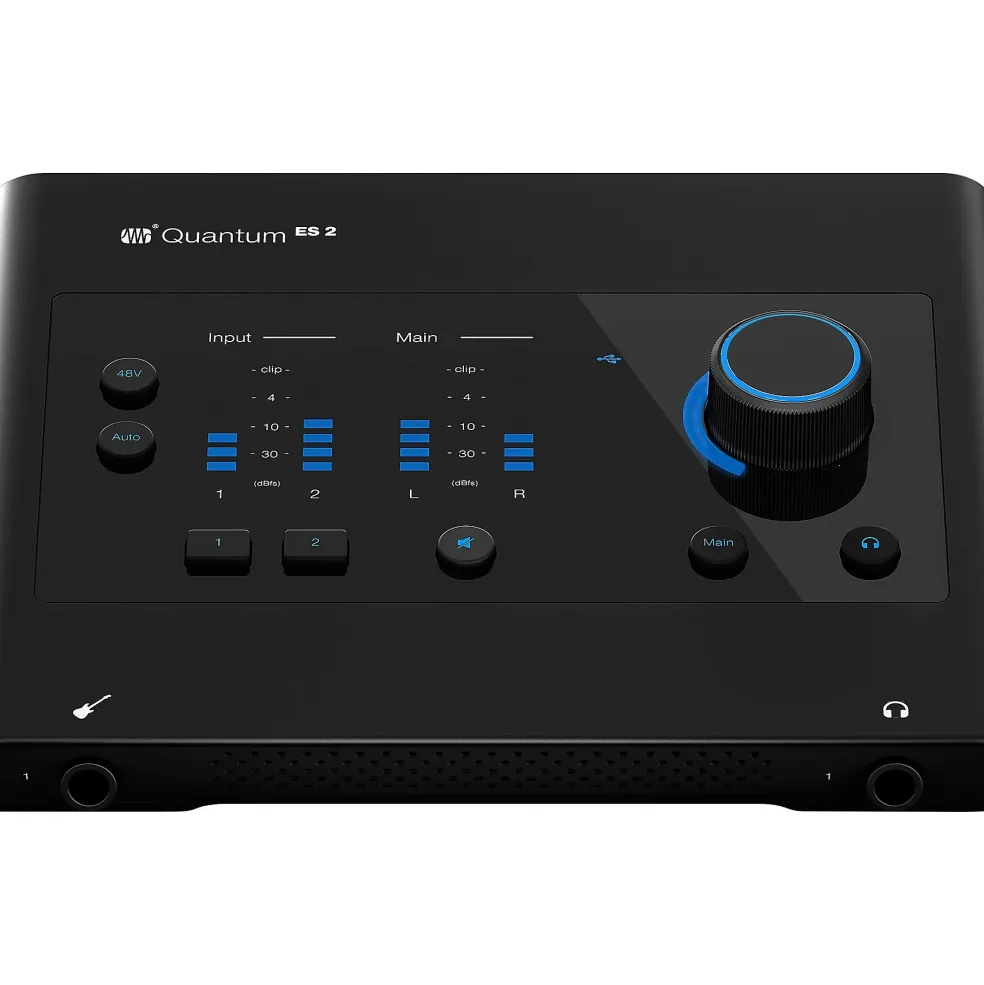 PreSonus Quantum ES2 Audio Interface with Adam Audio T Series Studio Monitor Pair (Cables & Stands Included) T5