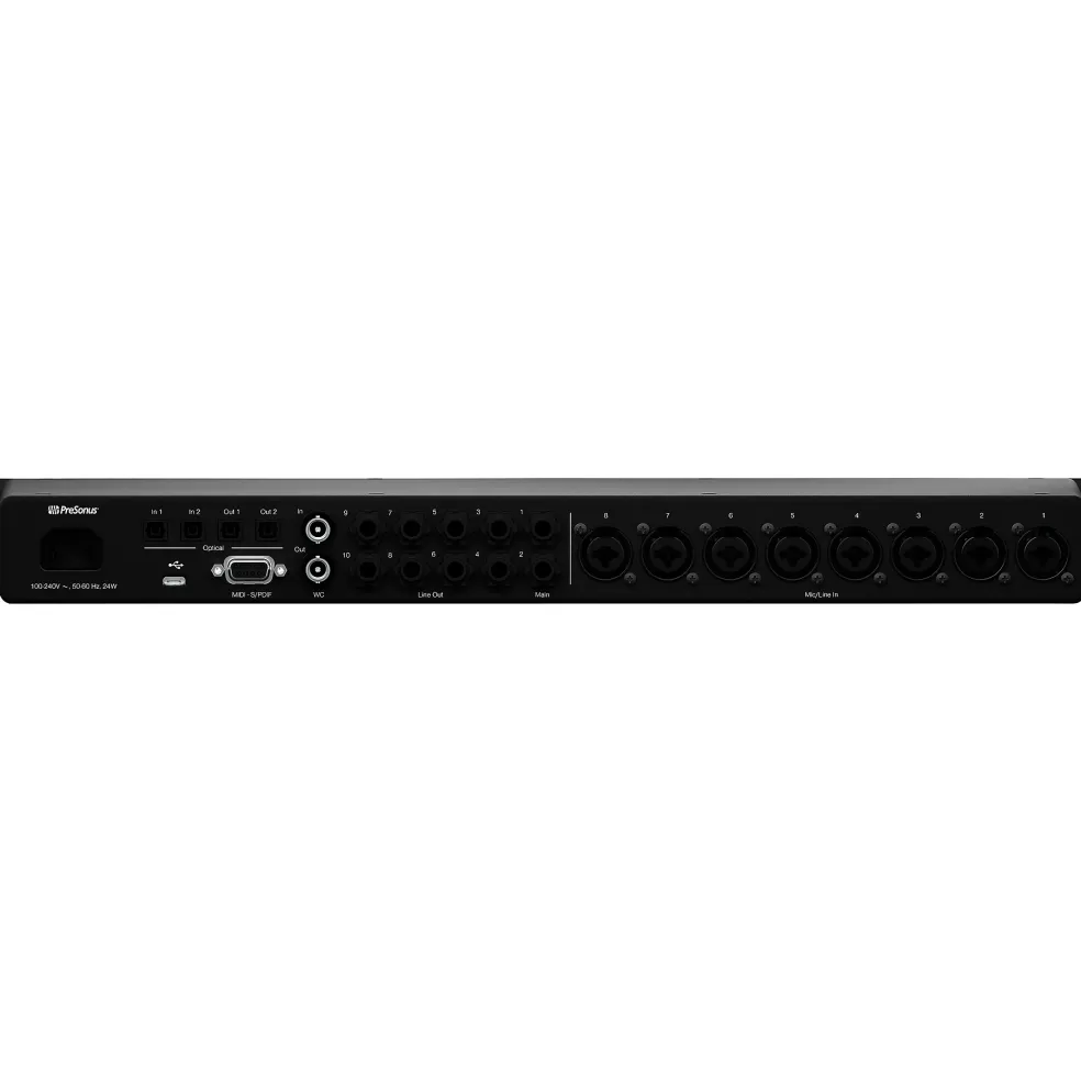 PreSonus Quantum HD8 Audio Interface with Eris 2nd Gen 5" Studio Monitor Pair & SUB8BT (Stands & Cables Included)