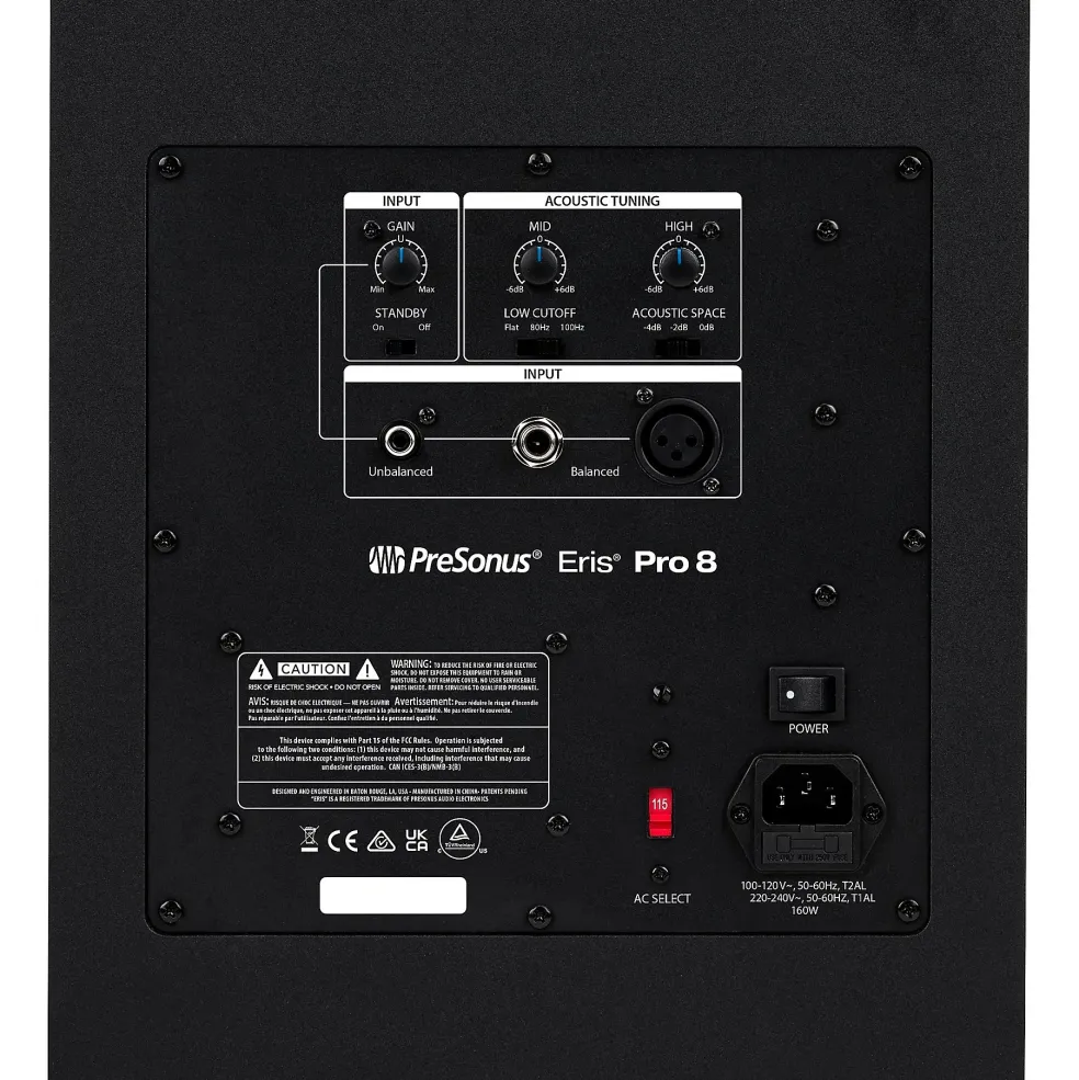 PreSonus Quantum HD8 Audio Interface with Eris Pro 2nd Gen Studio Monitor Pair & Pro SUB10 (Stands & Cables Included) Pro8