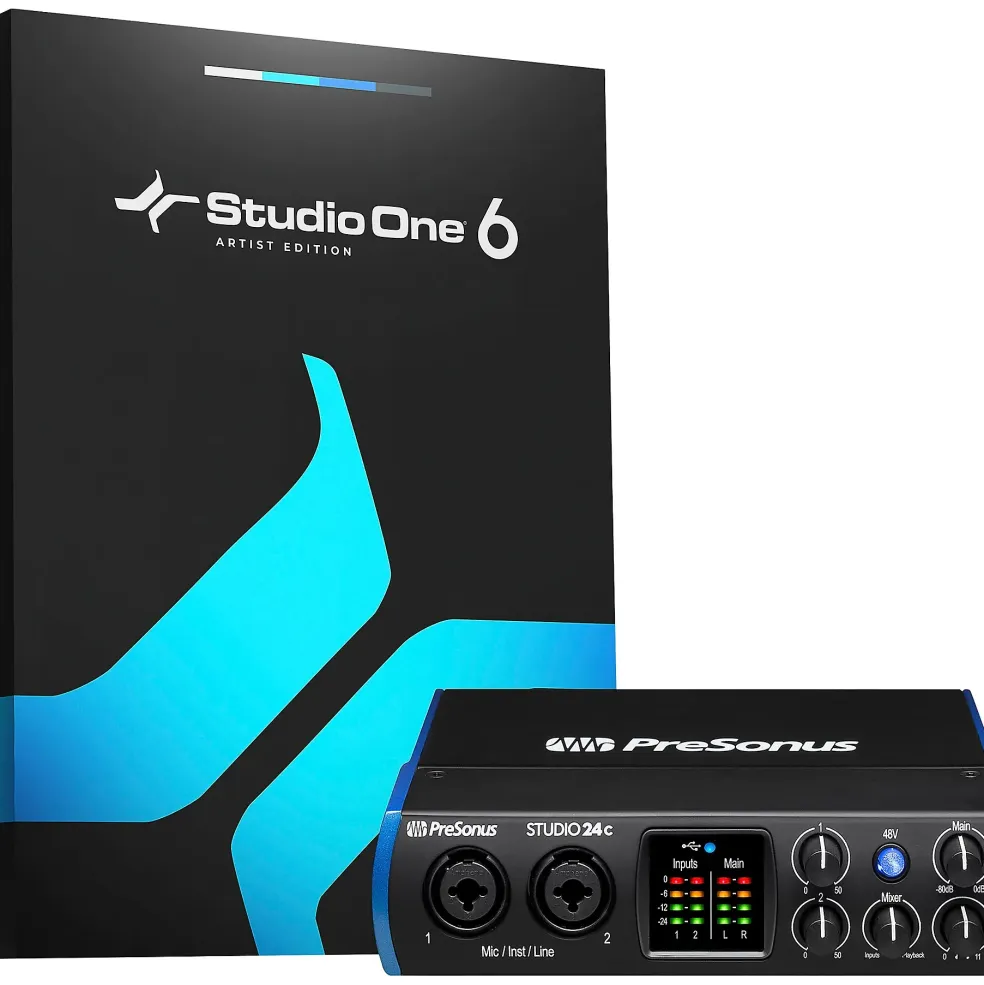 PreSonus Studio 24c USB-C 2x2 Audio/MIDI Interface