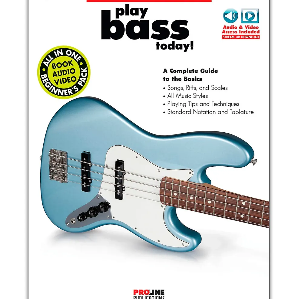 Proline Play Bass Today! Beginner's Pack Book/Audio & Video Online