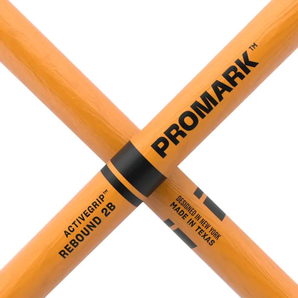 Promark Rebound ActiveGrip Clear Acorn Tip Drum Sticks 2B