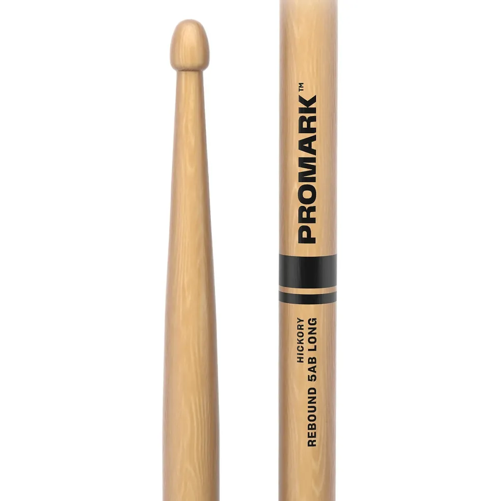 Promark Rebound Hickory Long Drum Stick 5AB Wood