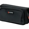Protec A213ZIP Nylon 4-Piece French Horn Mouthpiece Pouch with Zipper Closure Black