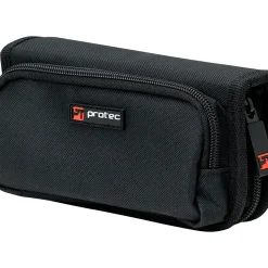 Protec A213ZIP Nylon 4-Piece French Horn Mouthpiece Pouch with Zipper Closure Black
