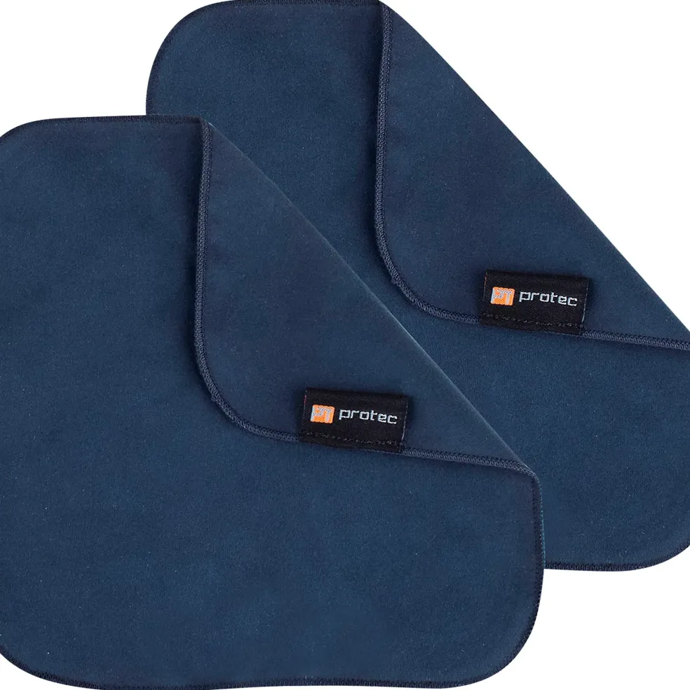 Protec Microfiber Cleaning Cloths (Pair), 7" x 7"