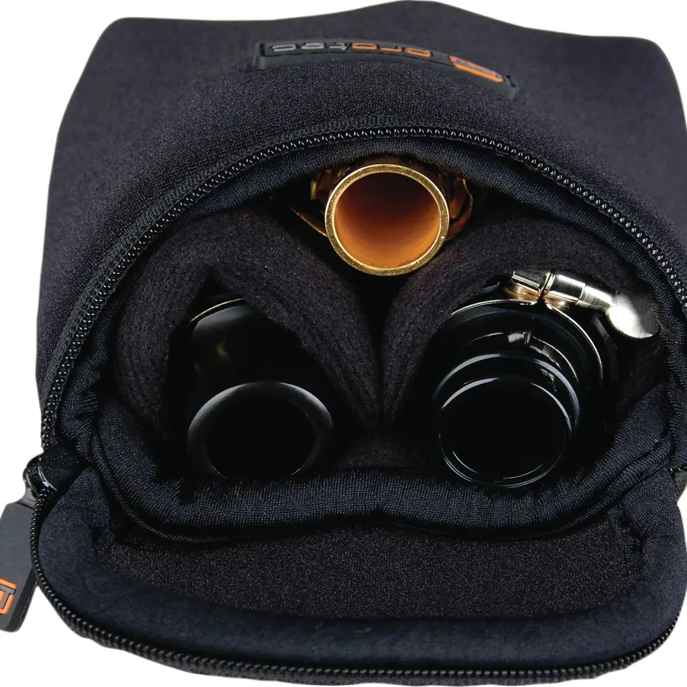 Protec Multiple Trombone/Alto Sax/Clarinet Mouthpiece Pouch Black