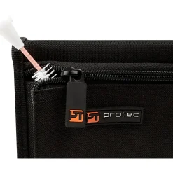 Protec Protec Trumpet Mouthpiece Nylon Pouch with Zipper Closure, 4-Piece Silver