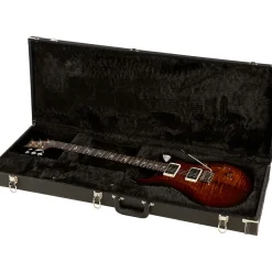 PRS Custom 24 Carved Figured Maple Top With Gen 3 Tremolo Solidbody Electric Guitar Black Gold Burst