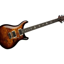 PRS Custom 24 Carved Figured Maple Top With Gen 3 Tremolo Solidbody Electric Guitar Black Gold Burst