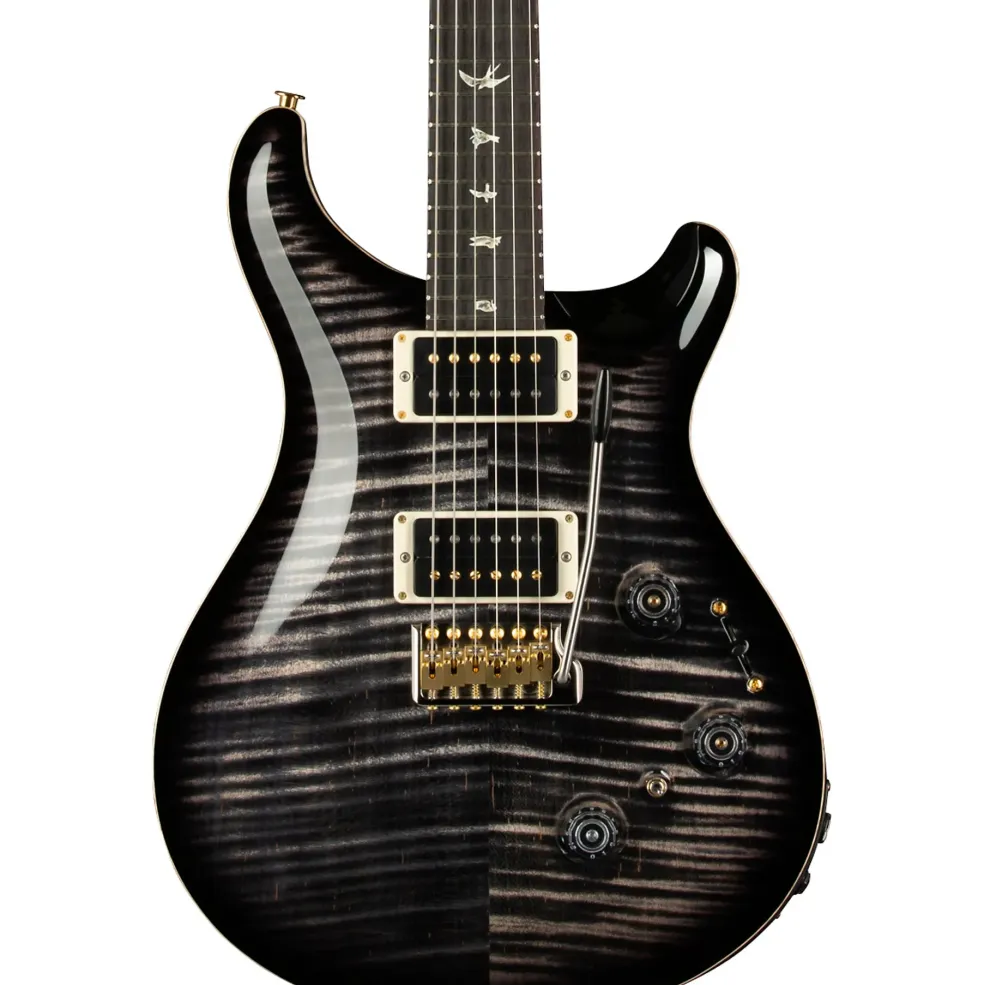 PRS Custom 24 Piezo 10-Top Electric Guitar Charcoal Burst