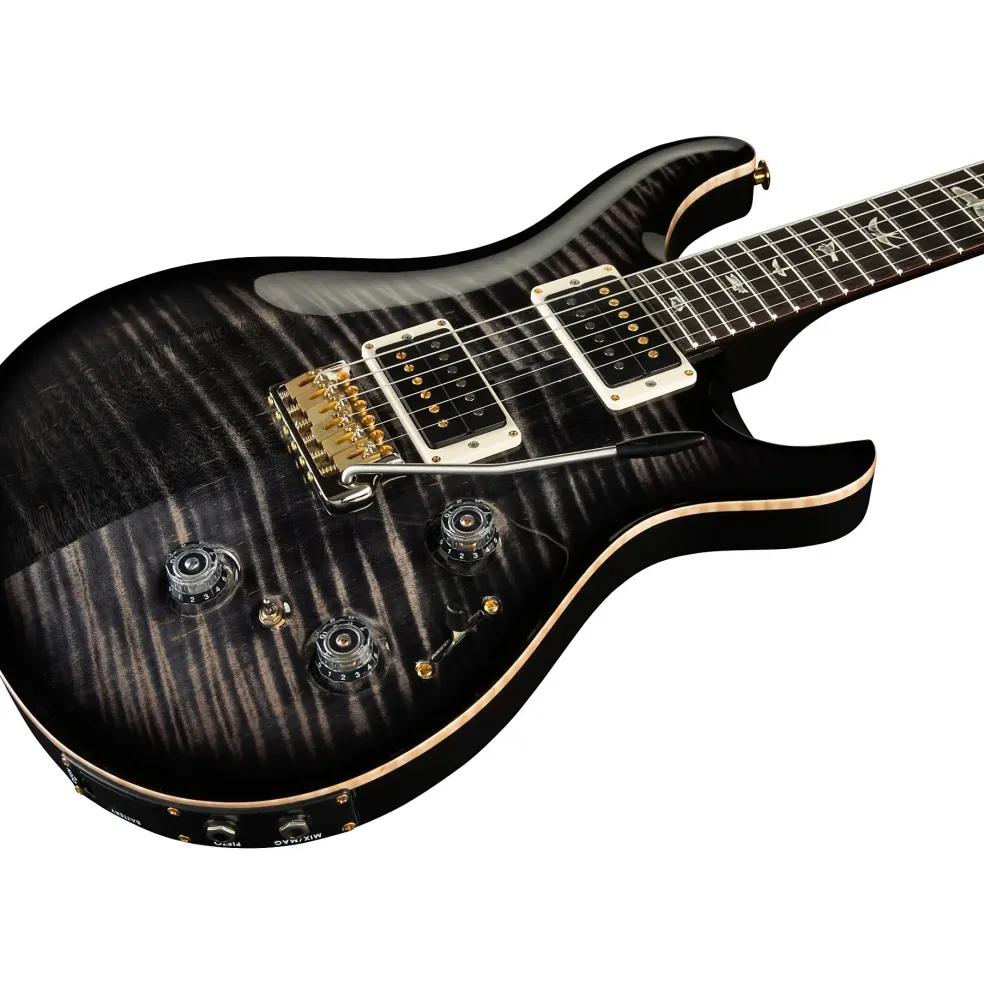 PRS Custom 24 Piezo 10-Top Electric Guitar Charcoal Burst
