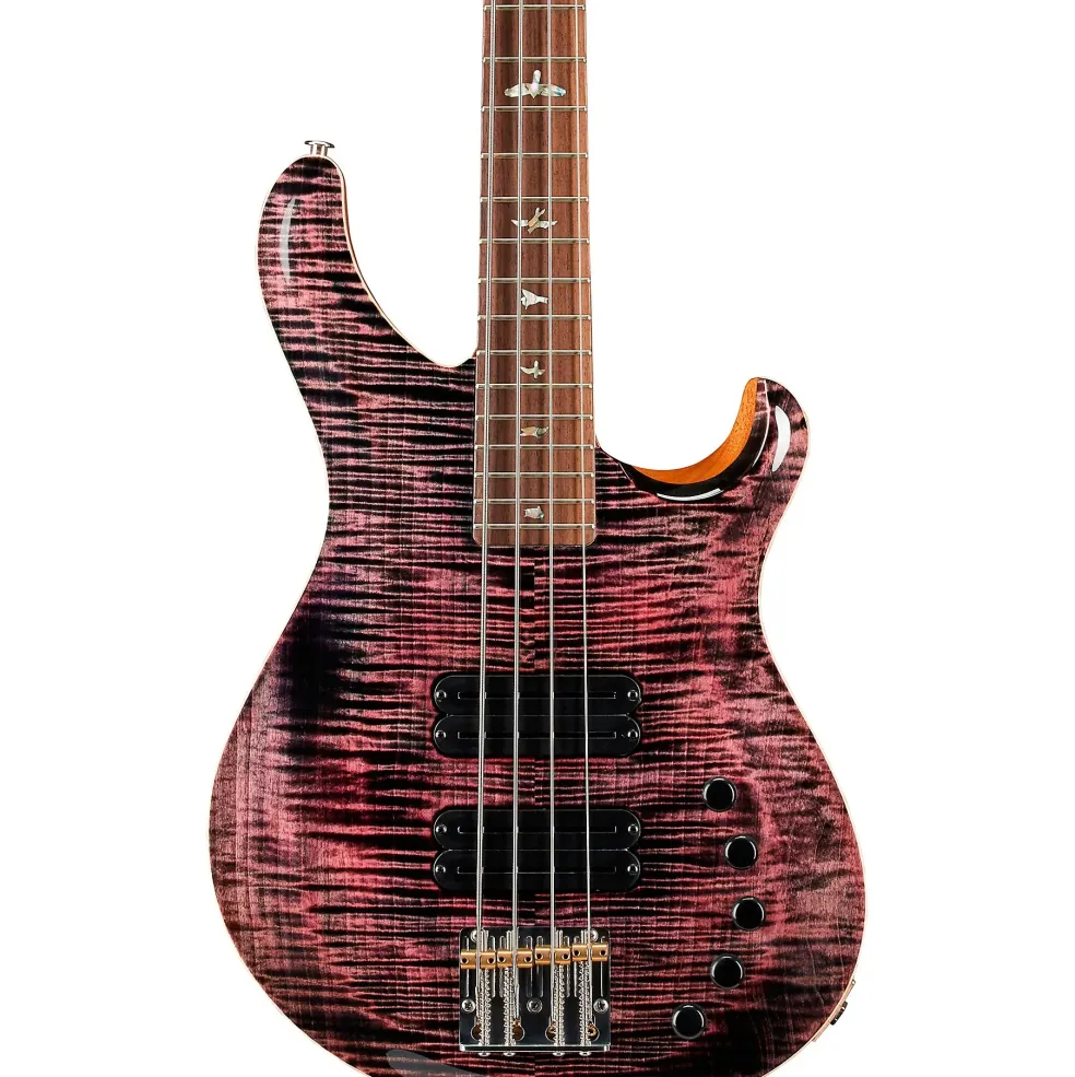 PRS Grainger 4 String 10 Top Electric Guitar Purple Iris