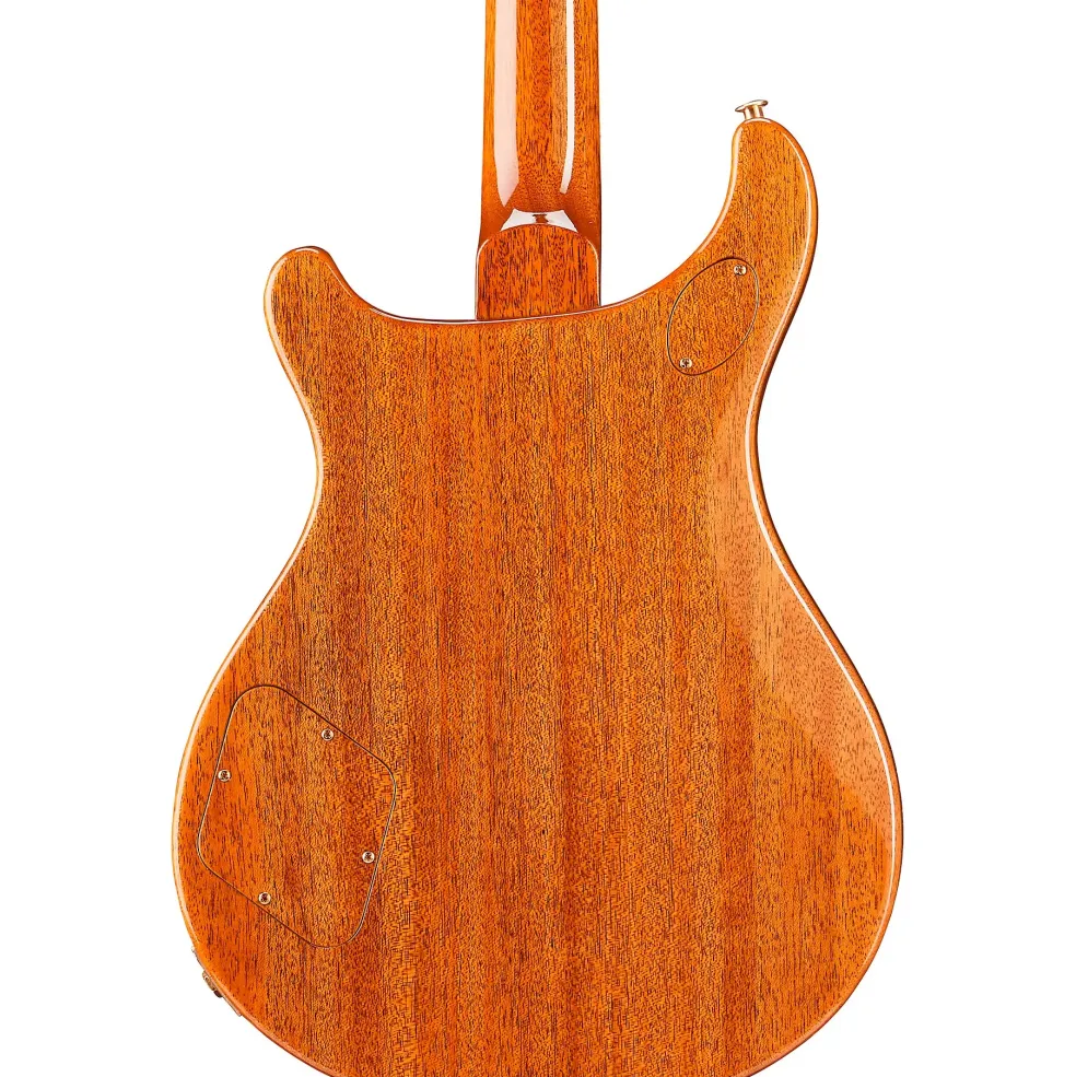 PRS Private Stock McCarty 594 with P90s Curly Maple Top African Ribbon Mahogany Back Stained Curly Maple Fretboard with Pattern Vintage Neck Electric Guitar Blood Red Glow