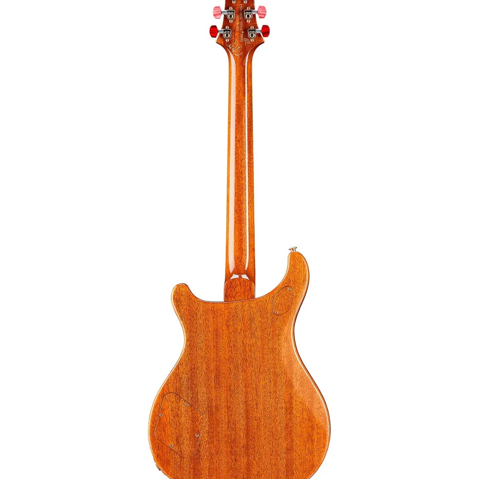 PRS Private Stock McCarty 594 with P90s Curly Maple Top African Ribbon Mahogany Back Stained Curly Maple Fretboard with Pattern Vintage Neck Electric Guitar Blood Red Glow