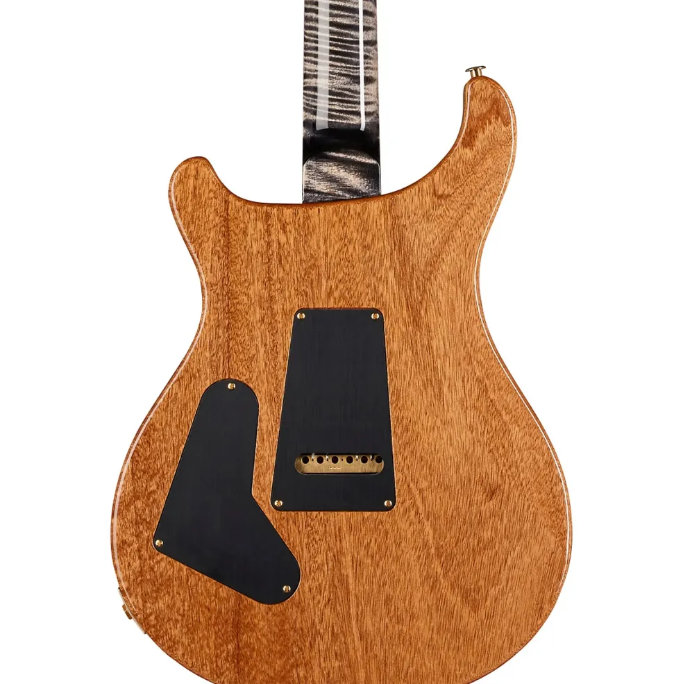PRS Wood Library Custom 24-08 With Stained Maple Neck and Ziricote Fretboard Electric Guitar Charcoal