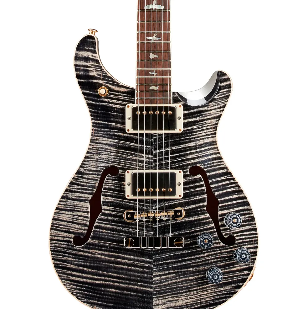 PRS Wood Library McCarty 594 Hollowbody II Platinum Limited-Edition Electric Guitar Charcoal