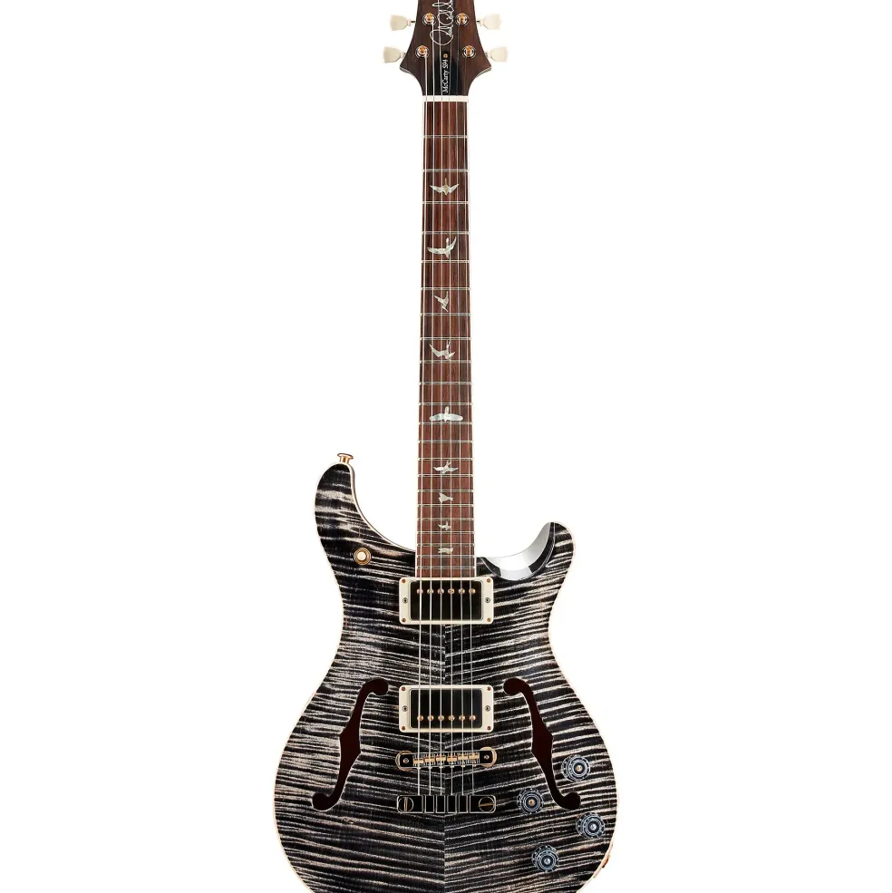 PRS Wood Library McCarty 594 Hollowbody II Platinum Limited-Edition Electric Guitar Charcoal