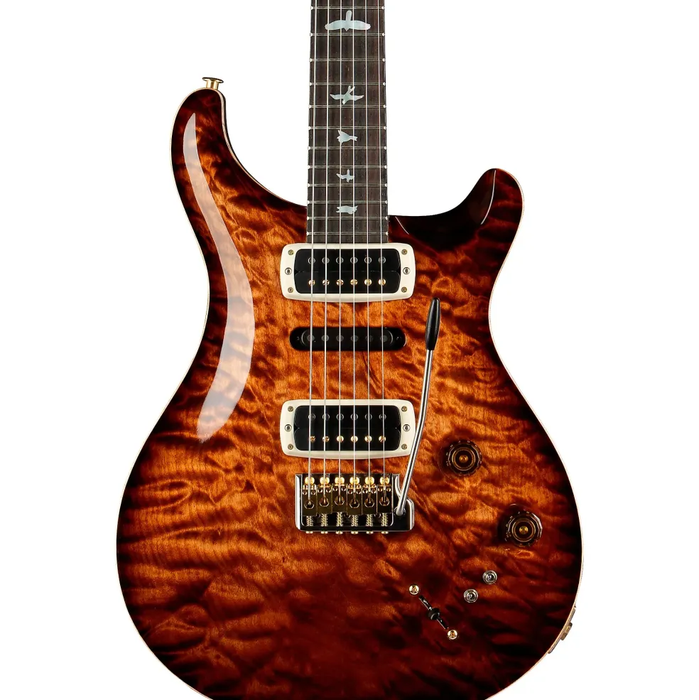 PRS Wood Library Modern Eagle V With 10-Top Quilt and East Indian Rosewood Neck Electric Guitar Copperhead Burst