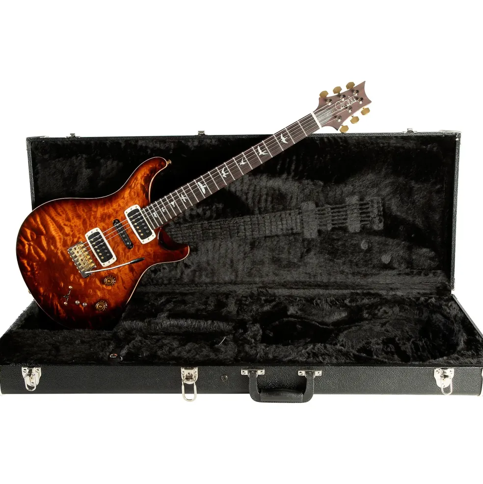 PRS Wood Library Modern Eagle V With 10-Top Quilt and East Indian Rosewood Neck Electric Guitar Copperhead Burst