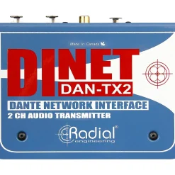 Radial Engineering DiNET DAN-TX2 2-Channel Dante Network Transmitter