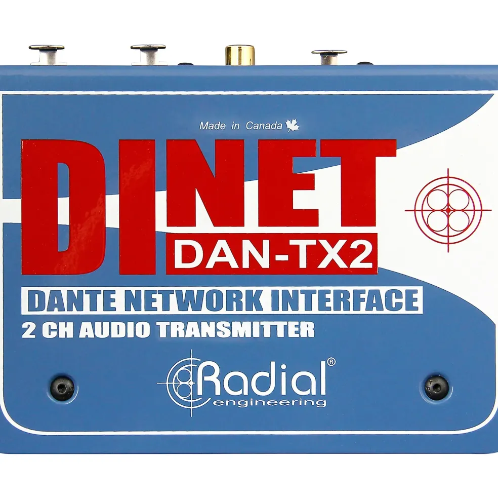 Radial Engineering DiNET DAN-TX2 2-Channel Dante Network Transmitter