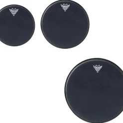 Remo Black Suede Emperor New Fusion Tom Drumhead Pack