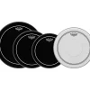 Remo Ebony Pinstripe Standard Pro Pack With Free 14" Coated Pinstripe Snare Drum Head