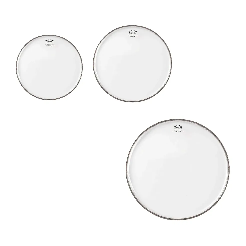 Remo Emperor Clear Tom Drumhead Pack, New Fusion