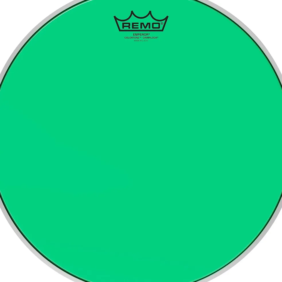 Remo Emperor Colortone Crimplock Green Tenor Drum Head 6 in.
