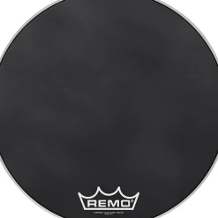 Remo Powermax Black Suede Crimplock Bass Drum Head 22 in.