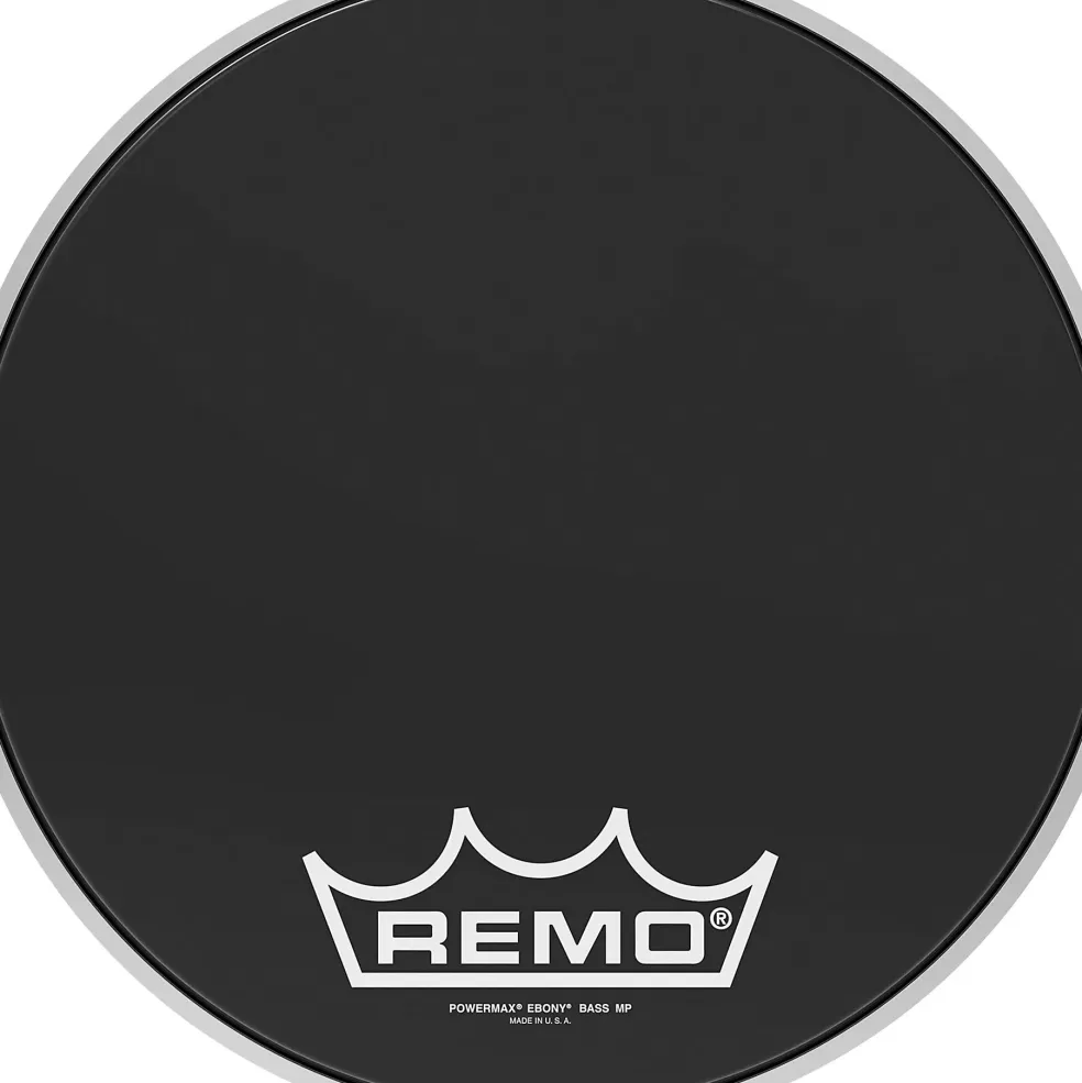 Remo Powermax Ebony Crimplock Bass Drum Head 14 in.