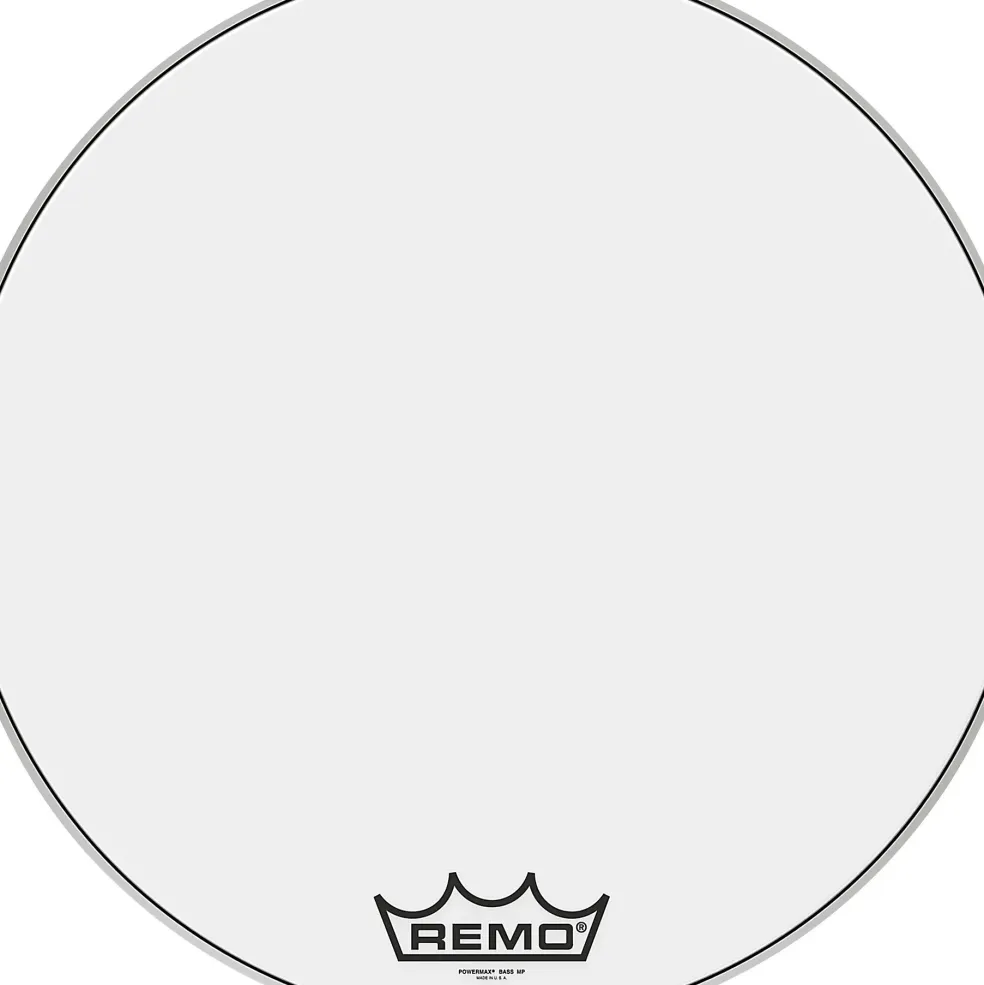 Remo Powermax Ultra White Crimplock Bass Drum Head 26 in.
