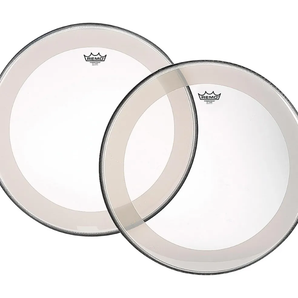 Remo Powerstroke 4 Clear Batter Bass Drum Head with Impact Patch 24 in.