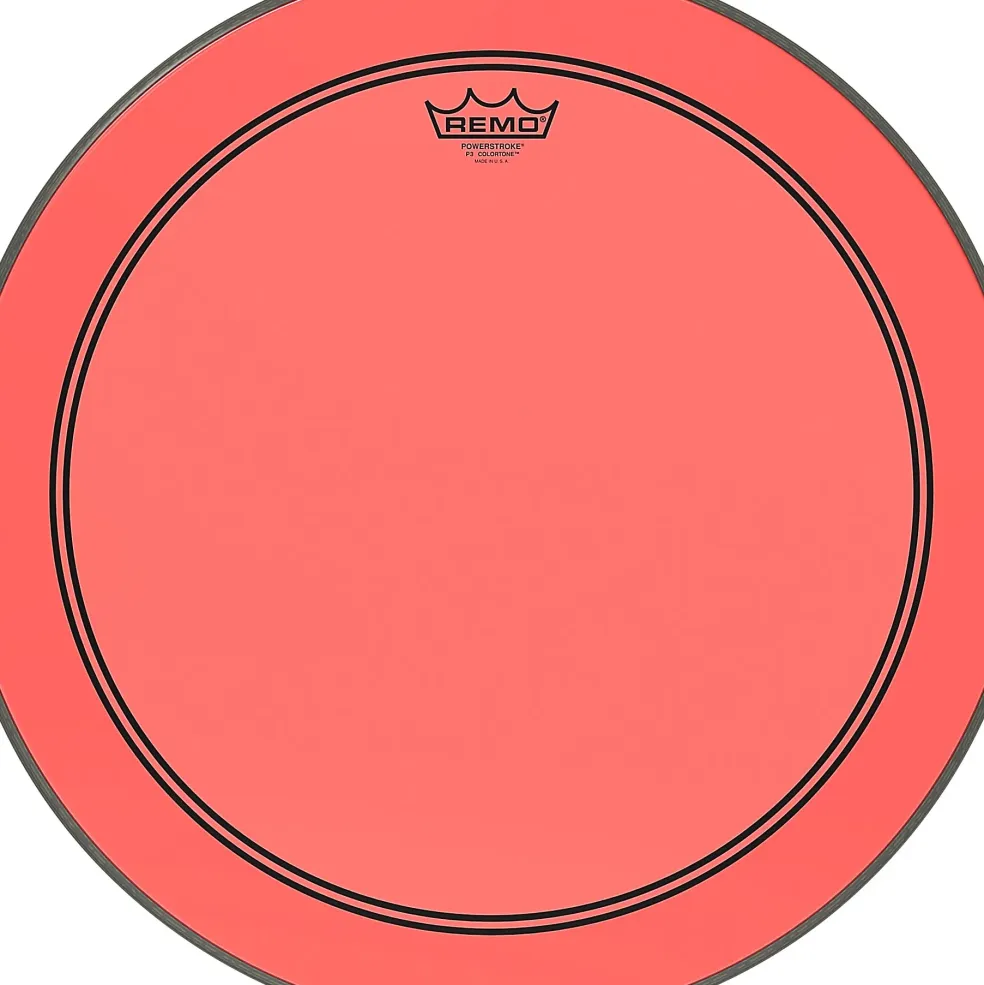 Remo Powerstroke P3 Colortone Red Bass Drum Head 20 in.