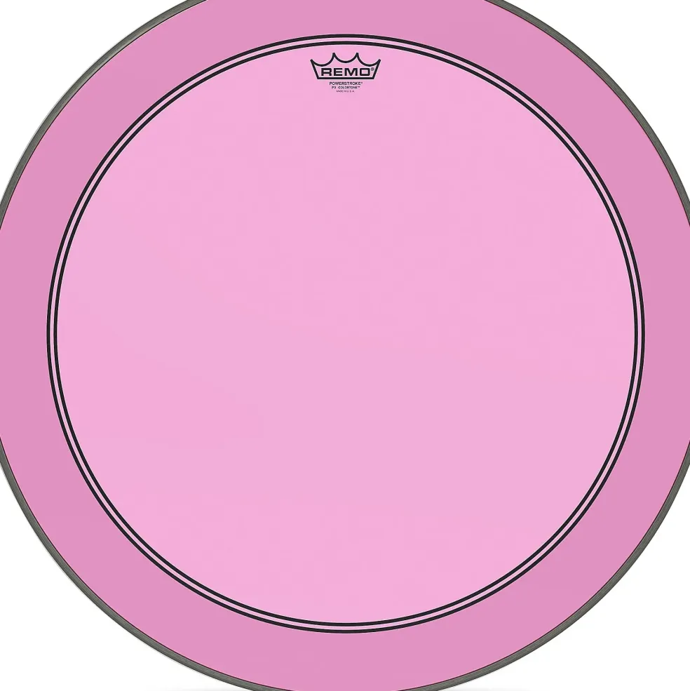 Remo Powerstroke P3 Colortone Pink Bass Drum Head 26 in.