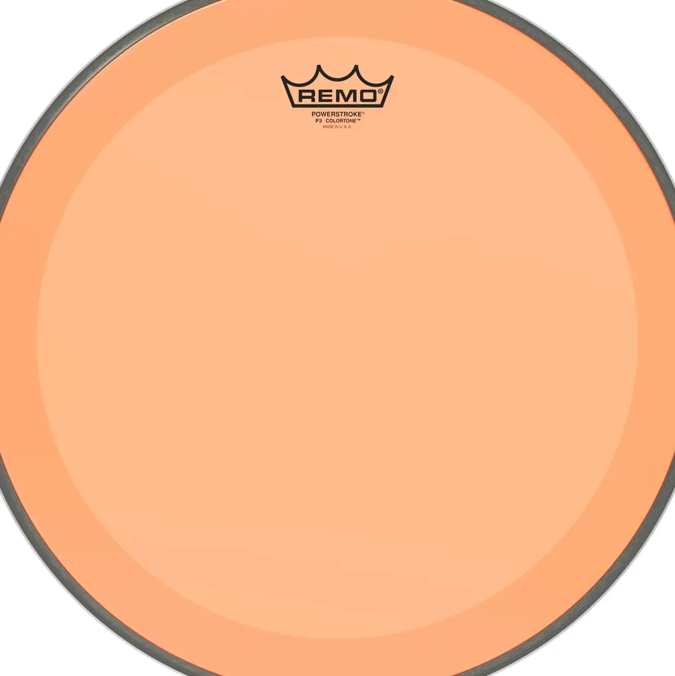 Remo Powerstroke P3 Colortone Orange Bass Drum Head 16 in.