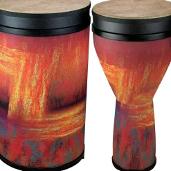 Remo Versa Djembe and Tubano Drum Nested Pack Sedona Orange