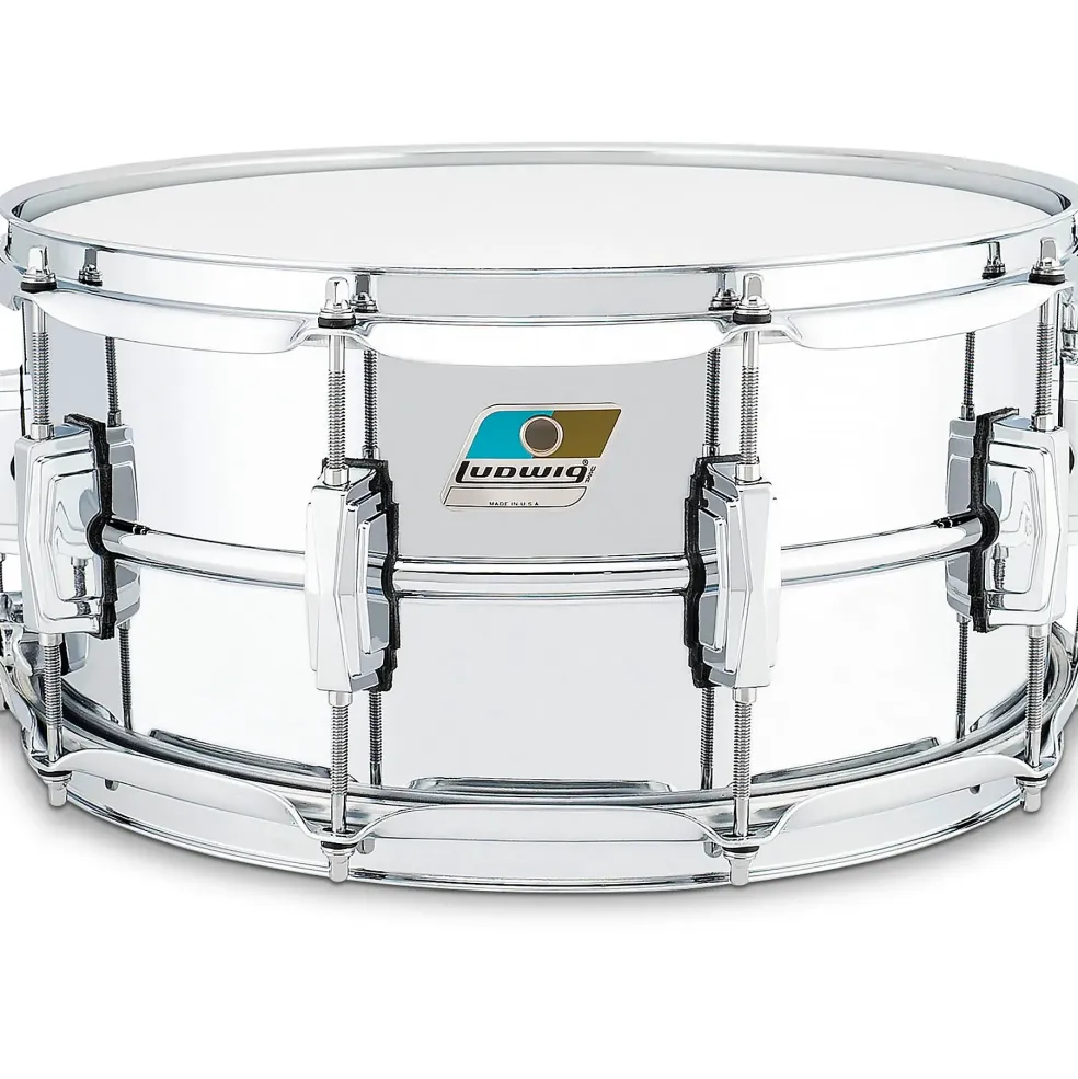 Restock Ludwig B Stock Supraphonic Chrome Over Brass Snare Drum 14 x 6.5 in.