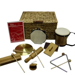 Rhythm Band Deluxe 9 Player Rhythm Kit Bamboo