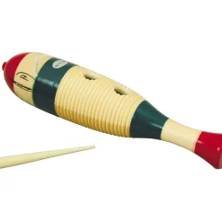 Rhythm Band Traditional Wood Guiro with Scratcher