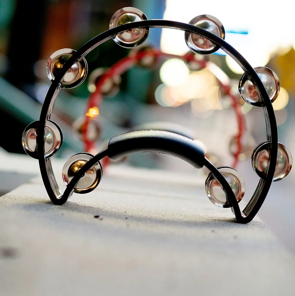 Rhythm Tech Ergonomic Tambourine Black