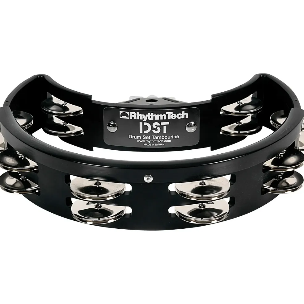 Rhythm Tech Nickel Drum Tambourine Black