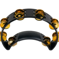 Rhythm Tech Tambourine With Brass Jingles Black 9.5 in.