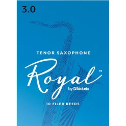 Rico Royal Tenor Saxophone Reeds, Box of 10 Strength 3