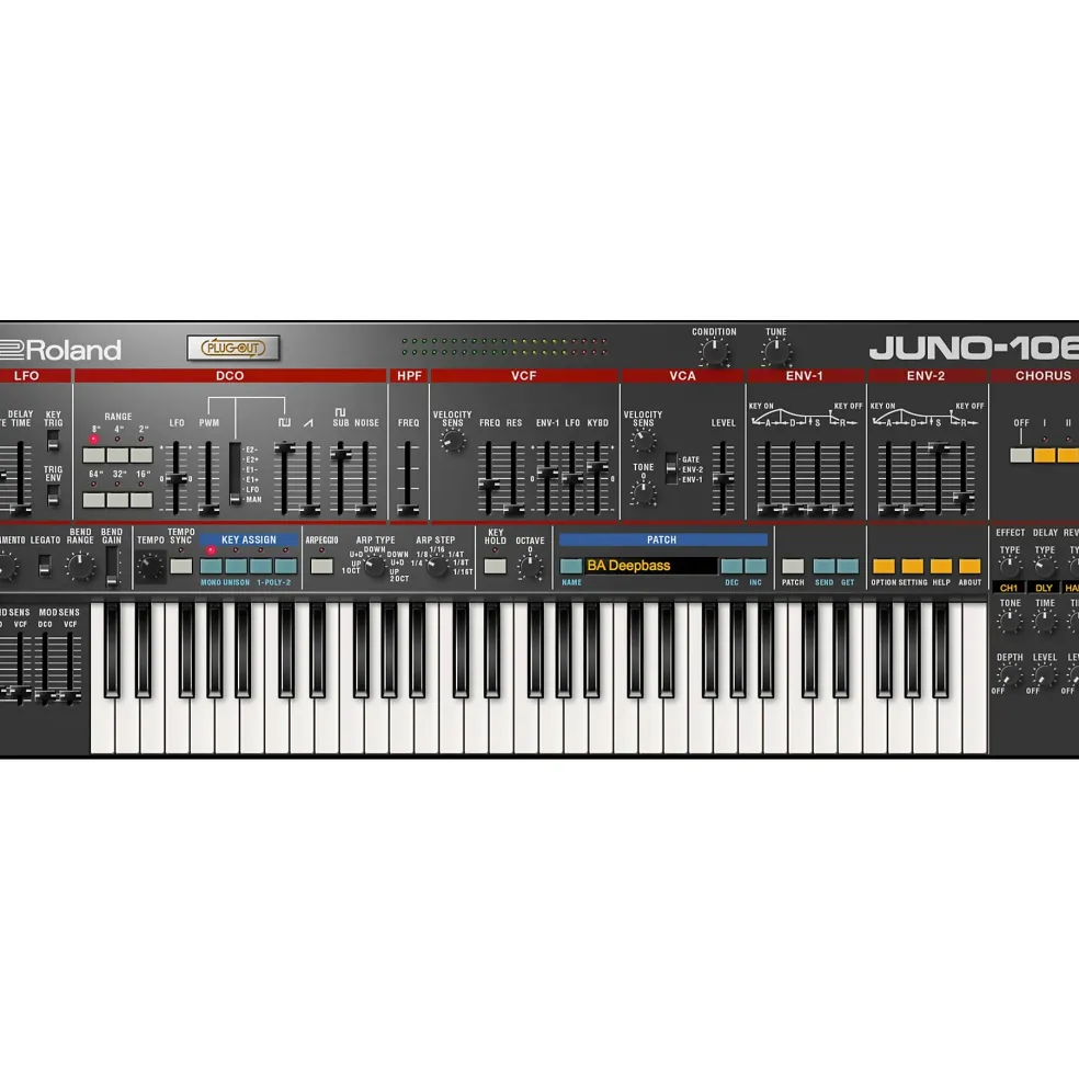 Roland Cloud Cloud JUNO-106 Software Synthesizer (Download)
