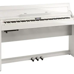 Roland DP603 Digital Home Piano Polished White White