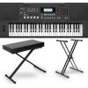 Roland E-X50 Arranger Keyboard Essentials Bundle Black